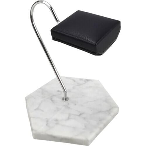 2pcs Marble & PU Watch Display Stand Holder
