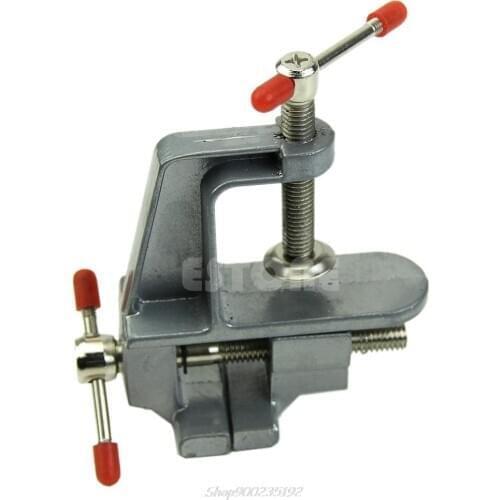 3.5" Aluminum Miniature Small Jewelers Hobby Clamp On Table Bench Vise Tool Vice Jy22 20 Dropship