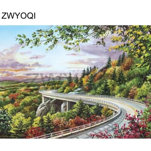 5D DIY Diamond painting Cross stitch scenery Full Round Diamond mosaic Scenic trees Full Square Diamond embroidery Scenic trees