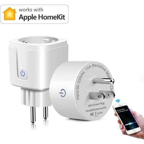 Apple Homekit Switch Siri Voice To Control Home Device Lamp Smart Wifi Socket Plug Intelligent Wireless Outlet 90-265V EU US