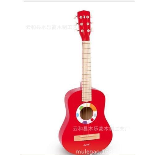 Wooden Guitar Guitar Line 6 Wire Line Kids Toy Mini Guitar Toddler Toys Musical Instruments for Children Baby Instrument