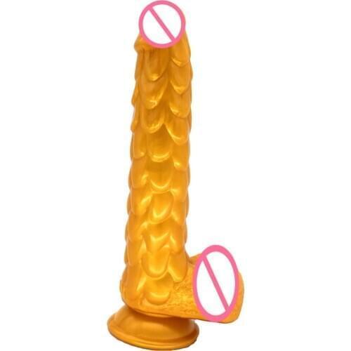 FAAK Female Silicone Super Soft Dildo Super Soft Realistic Penis With Suction Cup Big Dick SexToy for Women Vaginal Masturbator