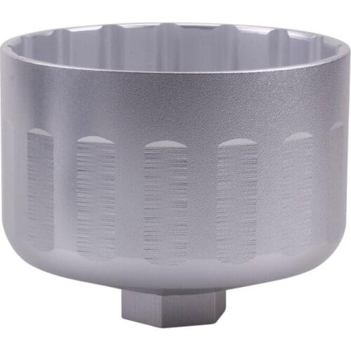 Oil Filter Wrench Engine Tool for BMW Volvo Cartridge Style Filter Housing Caps Non-slip Internal Diameter 86mm 16 Fluters