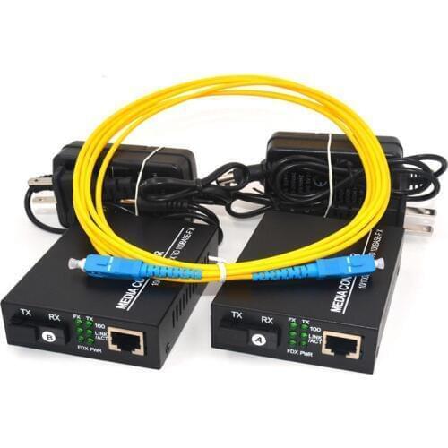 JYTTEK 10/100M Ethernet over Singlemode fiber optic Media Converter for IP CCTV
