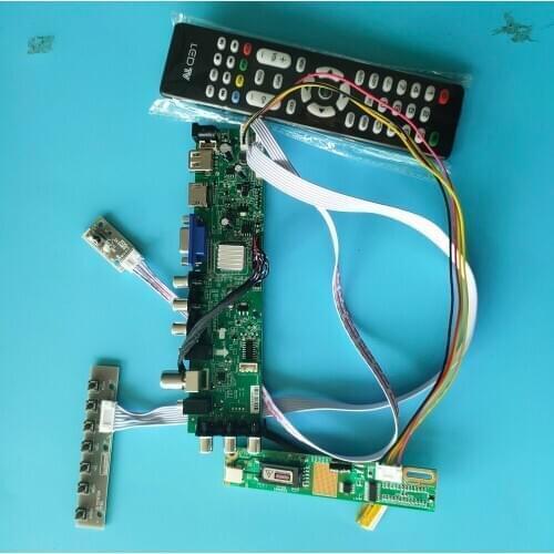 Kit For B154SW01 V9/B154SW01 V0 remote DVB-T Controller board TV VGA USB AV 1 CCFL LCD 30pin Digital HDMI Panel 1680X1050 15.4"