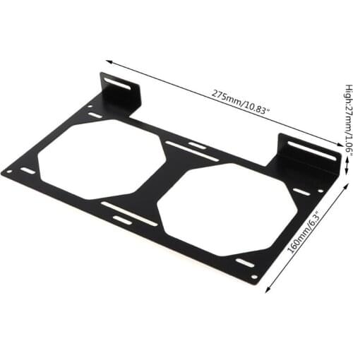 T3EE Fan Bracket 240 Radiator Mounting Bracket Water Cooler for 12/14CM Fan Holder External Computer Case Heatsink Gadget