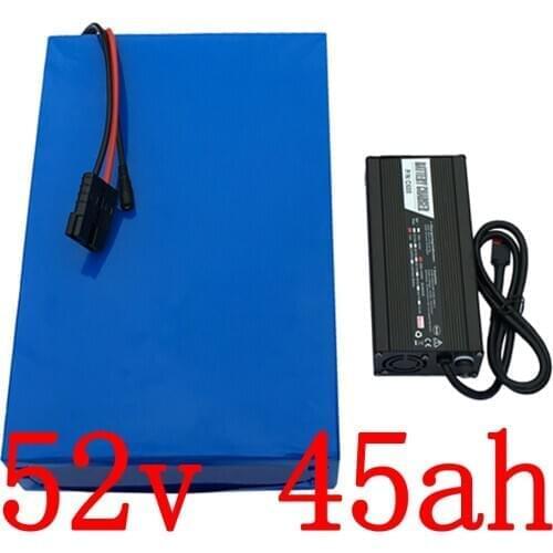 52V 51.8V Lithium ebike battery pack 51.8V 52V 30AH 35AH 40AH 45AH 50AH electric bike battery for 48V 1000W 1500W 2000W motor