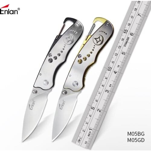 ENLAN 8Cr13mov Steel Small Folding knife Edc Survival Knives Camping tool Pocket Knife tactical edc outdoor tool Dropshipping
