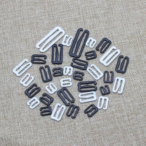 Bra material PP metal bra strap hooks Nylon Coated Lingerie Figure 9 shape 6mm/8mm/10mm/12mm/15mm/18mm/20mm/25mm/30mm