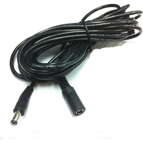 1Pcs 3m 3A/22AWG Copper Cord DC5.5x2.1mm Jack Male to Female Connector Extension Power Cable for Security CCTV Camera Smart Home