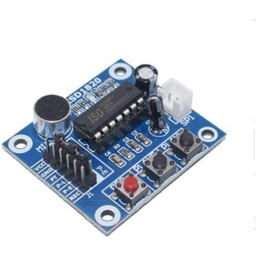 ISD1820 recording module voice module the voice board telediphone module board with Microphones + Loudspeaker