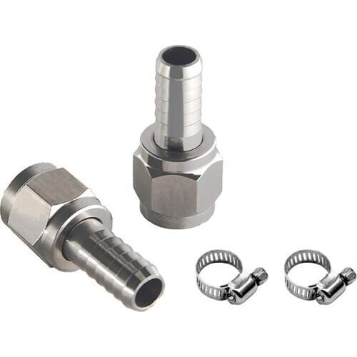 Stainless Steel Barbed Swivel Nuts for Ball Lock Disconnect 1/4inch MFL, 1/4 Barb Connect and Stainless Steel Screw