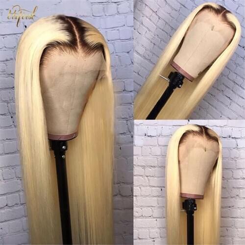 T1B/613 Ombre Wig Brazilian Straight Lace Front Human Hair Wigs Blonde Lace Front Wig Remy 30 inch Lace Frontal Wig Closure Wig