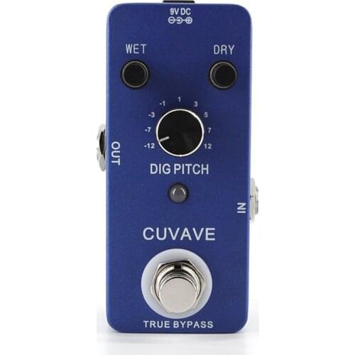 CUVAVE DIG PITCH Guitar Effect Pedal True bypass Effects Stompbox for Electric Guitar with 9 Types +- Oct pitch range