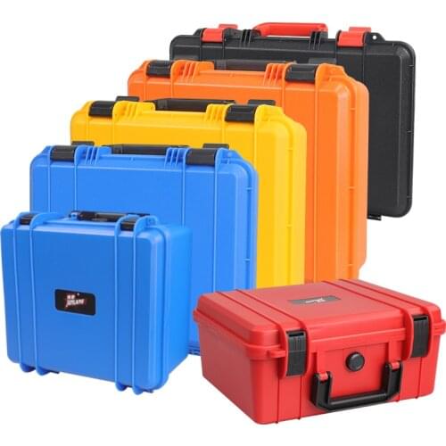 Portable Plastic ToolBox Protective Safety Box Anti-fall Precision Instrument Case Sponge Shockproof Outdoor Tool Case