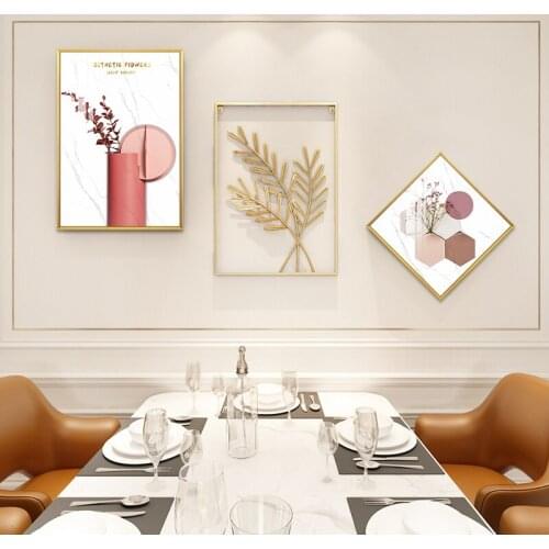 GY Nordic Style Modern Decorative Picture Simple Hallway Living Room Combination Hanging Painting Sofa Background Wall Mural