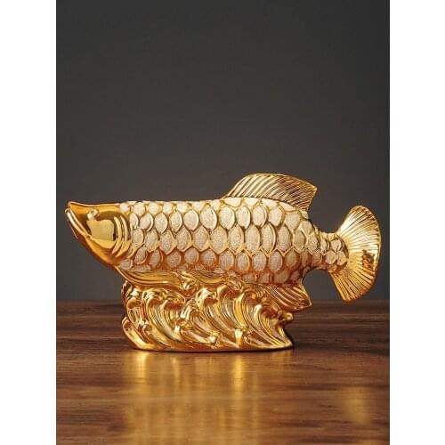 Living Room Lucky Goldfish Decoration TV Cabinet Wine Cabinet Bookcase Entrance Decoration Creative Office Desktop Decoration