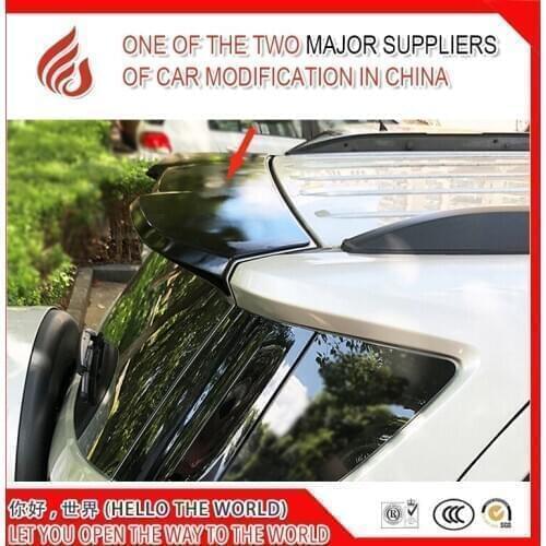 High quality ABS black white color car rear wing roof spoiler for Ecosport 2013 2014 15 16 17 2018 spoiler