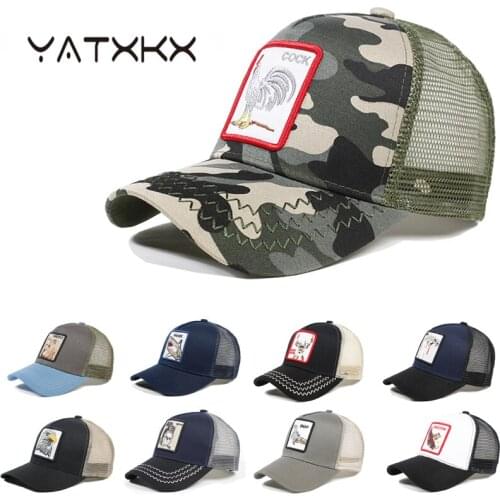 [YaTxKx] Quality Fashion Animal Snapback Cotton Baseball Cap For Men Women Hip Hop Dad Mesh Trucker Hat Bone Casquette Sunhats