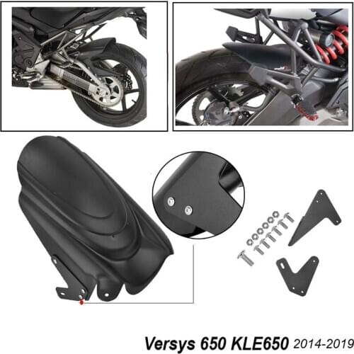 Motorcycle Rear Fender Mudguard Protect Cover Kit for Kawasaki Versys 650 KLE650 2014-2019 Tire Splash Guard