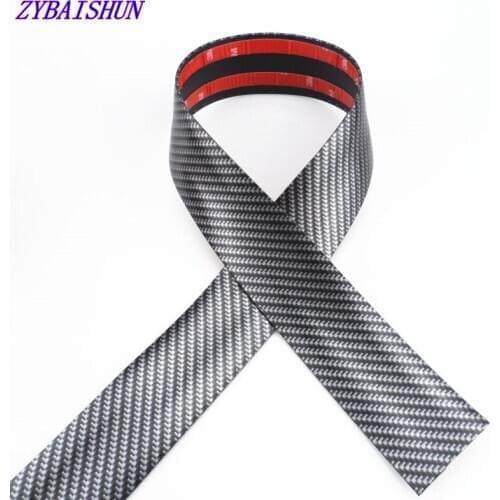 5D Carbon Fiber on Car Stickers Vinyl Door Bumper Film Protector Trim Trunk Decal in Auto for Volvo Land Rover Porsche