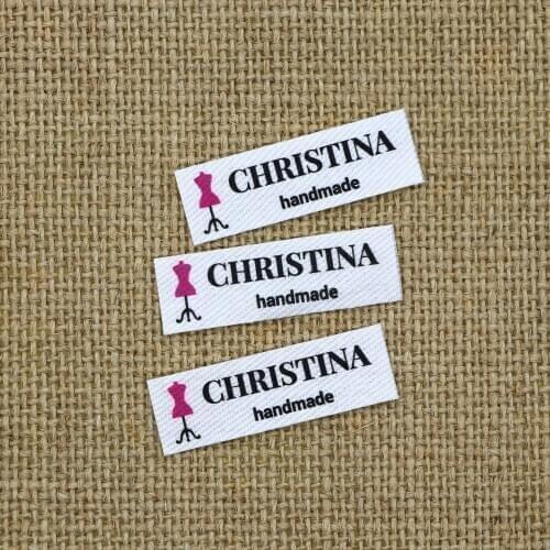 120 pieces Ironing Labels, Logo or Text, Personalized Brand , Clothing Labels, Custom Design, Fabric tags (YT167)