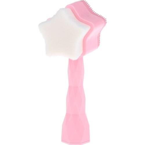 2-ways Elastic Face Cleansing Brush Deep Clean Skin Care Massage Exfoliator