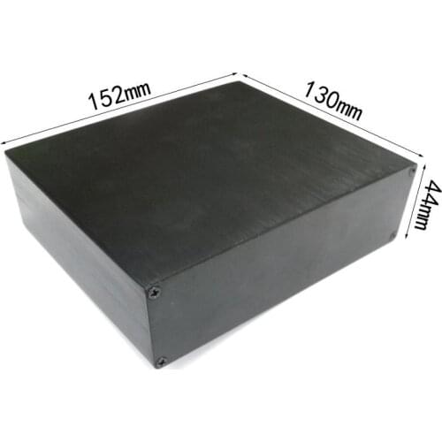 Aluminum Enclosure Project Power Shell Box PCB Electronic Case 152X44mm DIY black NEW Wholesale