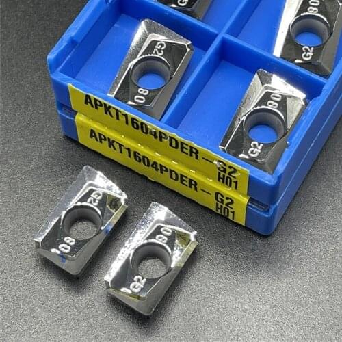 APGT1604PDER-G2 Aluminum Inserts Lathe tool carbide wood Milling turning tools APKT 1604 Milling Inserts