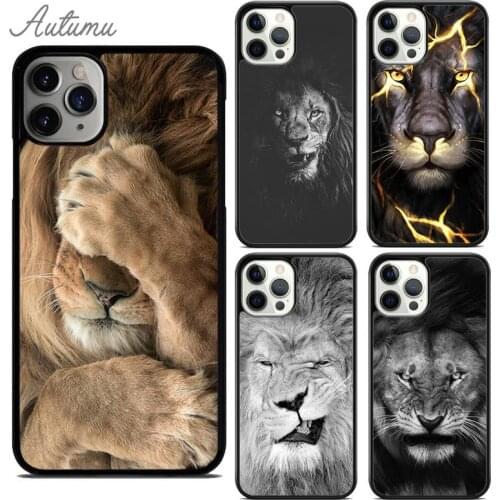 Brave Lions Phone Case for iPhone 11 12 Pro Max mini X XR XS SE 2020 5 6S 7 8 Plus Samsung Galaxy S8 S9 S10 Cover shell