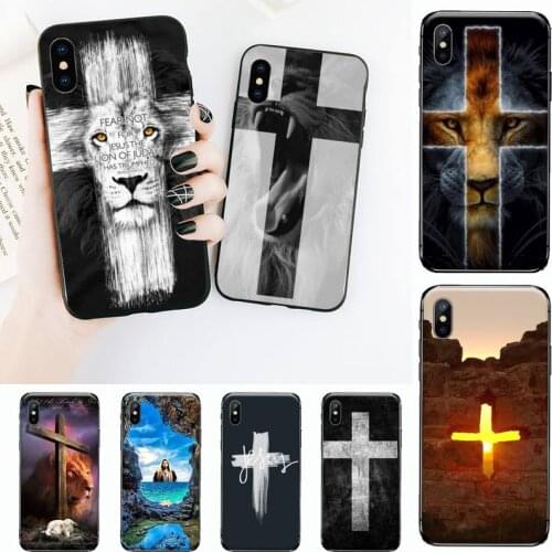 Christ Jesus cross Phone Case for iPhone 11 12 mini pro XS MAX 8 7 6 6S Plus X 5S SE 2020 XR
