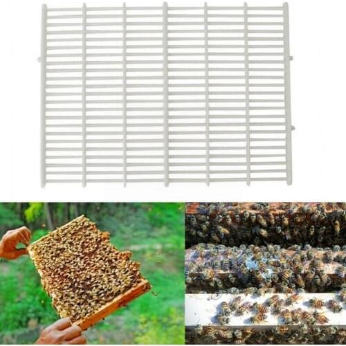 For 10 Frame Beekeeping Beekeeper Bee Queen Excluder Plastic Trapping Tool Kit Grid Net Royal Board Separated Board King Y9R1