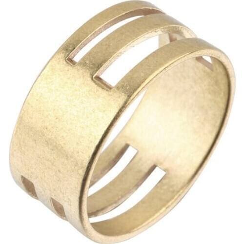 GENBOLI Brass Color Men Women Jump Ring Open & Close Tools Finger Rings DIY Earrings Handwork Tools Ring Jewelry Findings