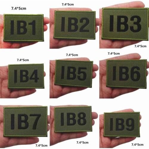 IB1 IB2 IB3 IB4 army tactical samurai biker badage Patch Embroidered iron on hook back for Clothes