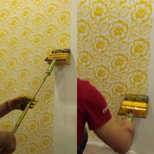 Flower Wall Decoration Paint Painting Tools 5" Rubber Roller Brush Tool Set 3D Pattern Wallpaper Room Decor Painting Machine