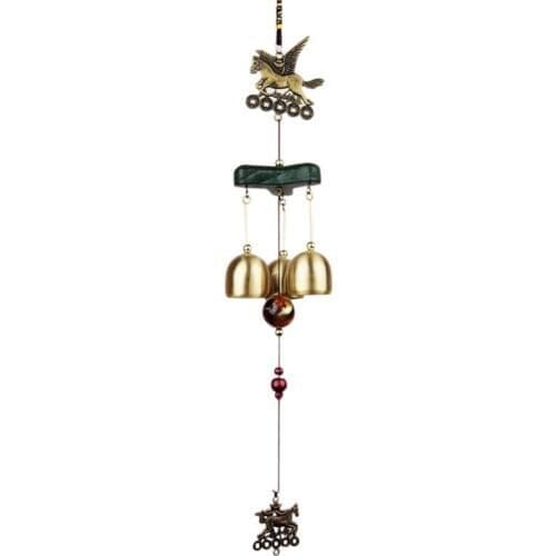 Wind Chimes Bells Copper 3xBells Outdoor Yard Garden Home Decor Living Ornament