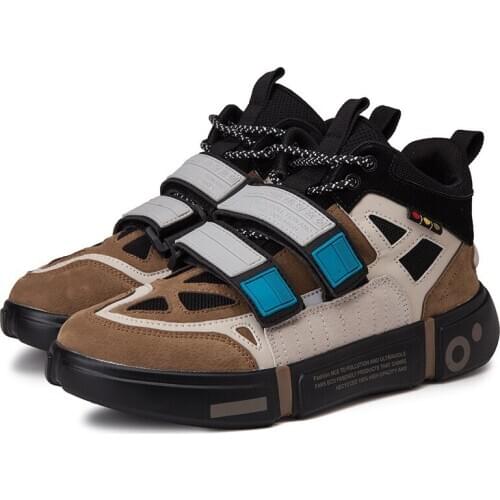 Hip Hop Retro Autumn Chunky Sneaker Men Breathable Mesh Shoes Kanye Fashion West Hook Loop Tenis Masculino Adulto Daddy Sneakers