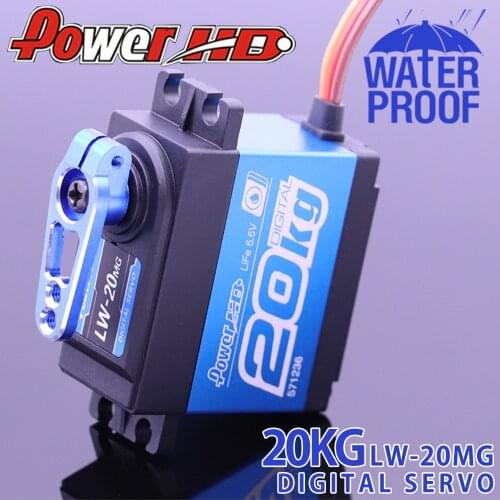 POWER HD LW-20MG 100% Waterproof Digital Servo 20kg/60g for 1/8 1/10 RC Cars JR/futaba Compatible For Drop Shipper