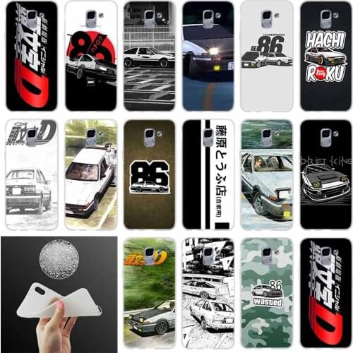 Soft silicone Phone case Cover INITIAL D AE86 FOR Coque Samsung Galaxy J6 J4 J8 J7 2018 Plus J3 J5 J7 Prime Pro 2017 2016 Casse