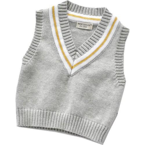 New Design V Collar Newborn Boys Vest Cotton Baby Toddlers Cool Kid Clothing Popular Infant Outfits