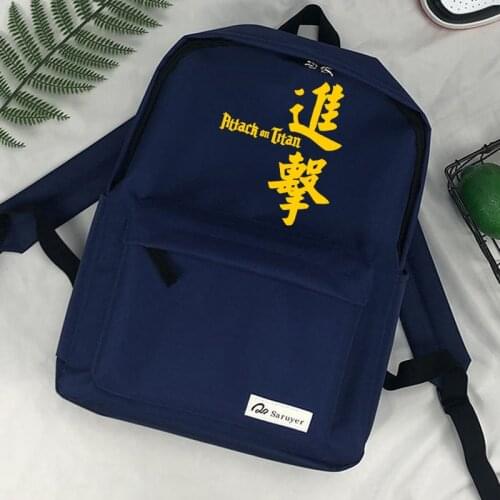Attack on Titan Shingeki No Kyojin bolsas mochila bagpack school kawaii 2021 anime plecaki tassen dames backpack