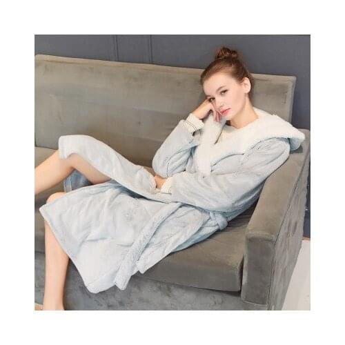 Pure Color Plush Anime Pajamas Sets Long Sleeve Sleepwear Suit Cartoon Home Women Nightclothes Nightwear Warm Winter Gifts