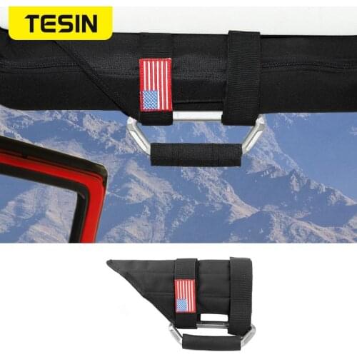 Armrest for Jeep Wrangler TJ JK 1997-2019 Car Roll Bar Mount Side Grab Handles Kit for Jeep Wrangler JL 2018 Thbest Accessories