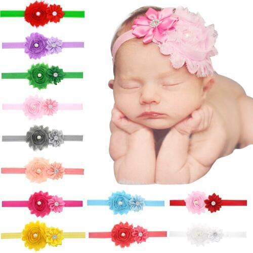 1 Piece MAYA STEPAN Children Girls Fashion Flower Hair Head Band Multi-angle Baby Newborn Hair Rope Headband Headwear Headwrap