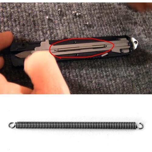 Disassembled Microtech Ultratech spring Disassembled Knives Ultratech Telescopic keychain Parts X3J8