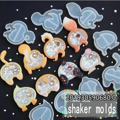 Cute Cat Foxes Animal Silicone Mold Jewelry Findings Pendant Accessory DIY Epoxy Resin Charms Handmade Cabochon Quicksand Mould