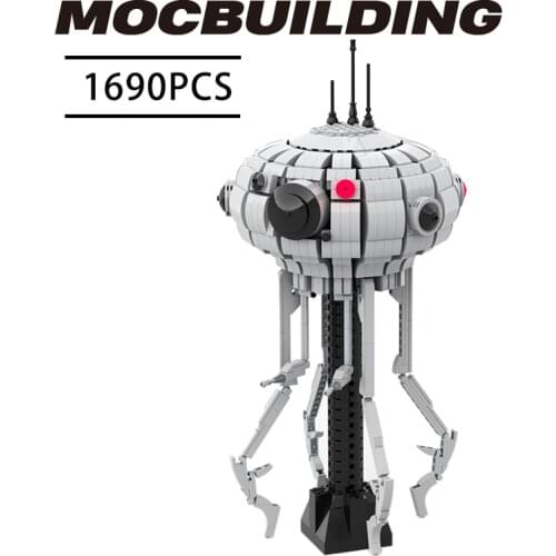 Sapce MOC Building Blocks Wars Anti-Gravity Floating Scout Robot Imperial Separatist Probe Droid Model Sets DIY Bricks kid Toys
