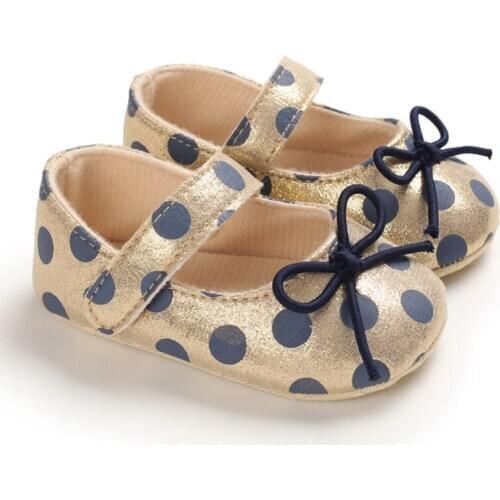 Hot 0-18 Months Cute Newborn Baby Girl Shoes Toddler Girl Princess Baby Shoes Bowknot Dot Flower Soft-Soled Crib Shoes22222