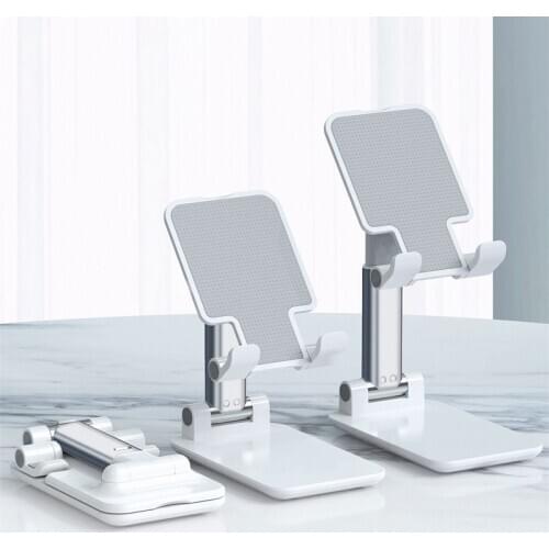 Tutew Desk Mobile Phone Holder Stand For iPhone iPad Adjustable Metal Desktop Tablet Holder Universal Table Cell Phone Stand