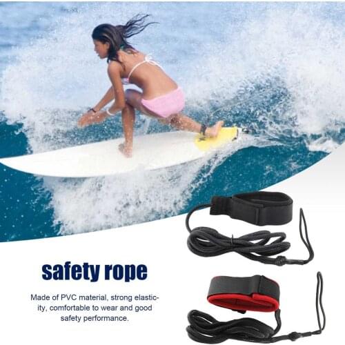 Surfboard Foot Rope Surfing Paddle Board Ankle Spring Traction Strap PVC Boat Safety Protective Rope Surfing Board Accessories